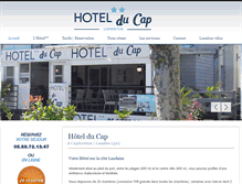 Tablet Screenshot of hotel-ducap-capbreton.com